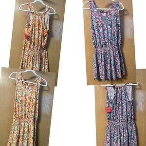 MOSSIMO summer dresses XXL.   Orange multi and pink/blue multi